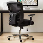 Chaise de bureau ergonomique minimaliste avec dossier en maille, Chaise d'ordinateur Chaise pivotante