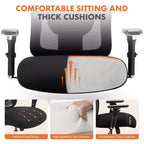 Chaise de bureau ergonomique minimaliste avec dossier en maille, Chaise d'ordinateur Chaise pivotante