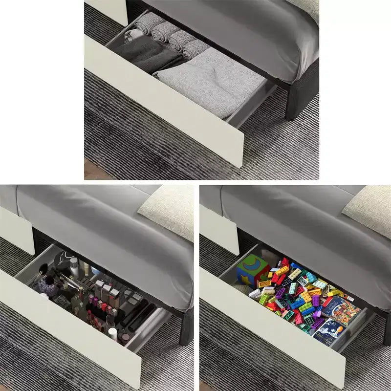 Lit capitonné, Lit en velours avec tête de lit au design moderne