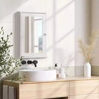 Armoire de toilette murale Meuble de rangement mural avec miroir et organisateur