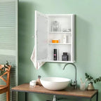 Armoire de toilette murale Meuble de rangement mural avec miroir et organisateur