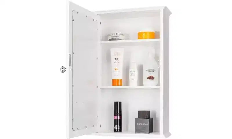 Armoire de toilette murale Meuble de rangement mural avec miroir et organisateur