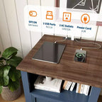 Petite table d'appoint en bois, table de chevet compacte