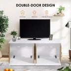 Meuble TV pour chat d'intérieur, table d'appoint, meuble en bois pour litière cachée