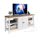 Meuble TV de ferme, meuble TV pour centre de divertissement, table console média TV