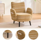 Fauteuil moderne en bouclette avec poche latérale de rangement