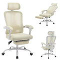 Roulettes ergonomiques pour fauteuil de bureau, chaise de bureau à dossier haut en maille, chaise d'ordinateur pivotante