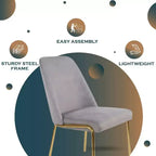 Chaises de salle à manger modernes rembourrées sont ergonomiques et confortables