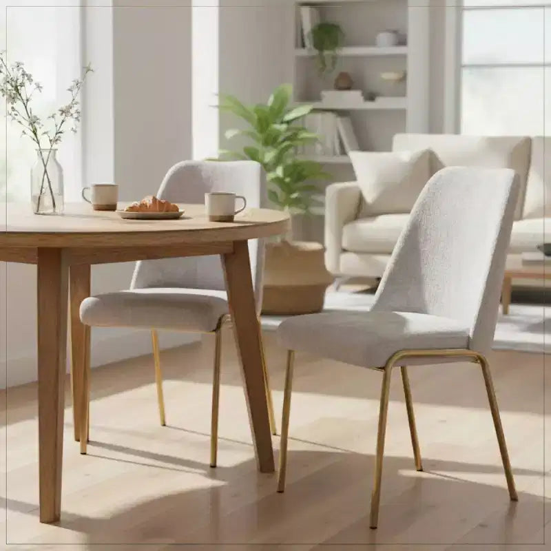 Chaises de salle à manger modernes rembourrées sont ergonomiques et confortables