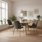Chaises de salle à manger modernes rembourrées sont ergonomiques et confortables