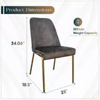 Chaises de salle à manger modernes rembourrées sont ergonomiques et confortables