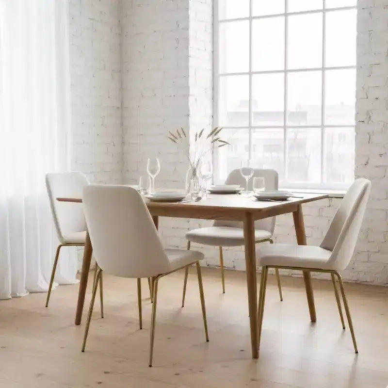 Chaises de salle à manger modernes rembourrées sont ergonomiques et confortables