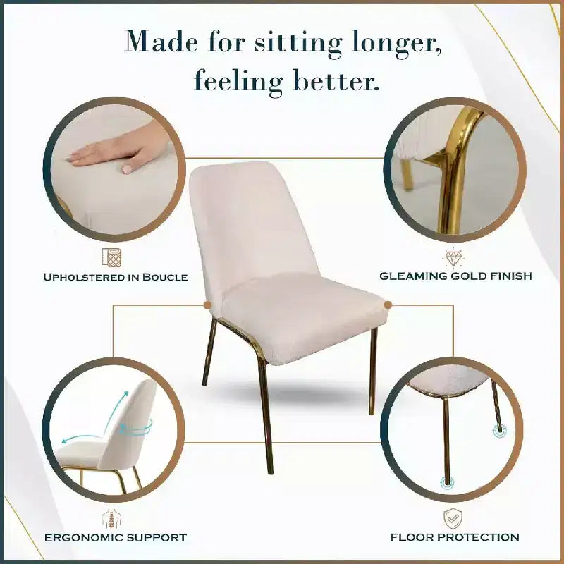 Chaises de salle à manger modernes rembourrées sont ergonomiques et confortables