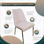 Chaises de salle à manger modernes rembourrées sont ergonomiques et confortables