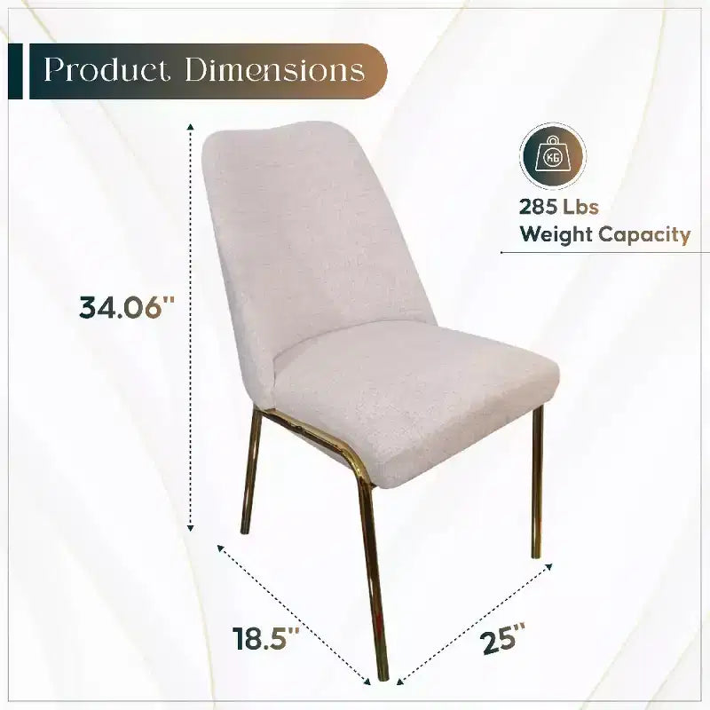 Chaises de salle à manger modernes rembourrées sont ergonomiques et confortables