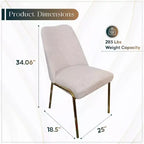 Chaises de salle à manger modernes rembourrées sont ergonomiques et confortables
