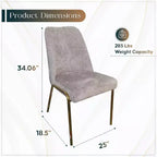Chaises de salle à manger modernes rembourrées sont ergonomiques et confortables