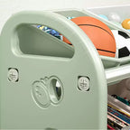 Organisateur de rangement de jouets pour enfants, étagère multifonctionnelle en PEHD à 6 bacs