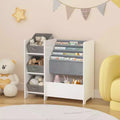 Étagère à livres et meuble de rangement pour jouets pour enfants, tiroirs en tissu pliables multifonctionnels