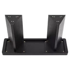 Console étroite avec plateau en placage de bois massif et style moderne