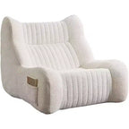 Pouf Géant pour Adultes avec Accoudoirs, Tissu Chenille