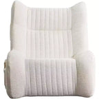 Pouf Géant pour Adultes avec Accoudoirs, Tissu Chenille