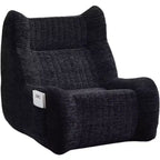 Pouf Géant pour Adultes avec Accoudoirs, Tissu Chenille
