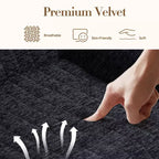 Pouf Géant pour Adultes avec Accoudoirs, Tissu Chenille