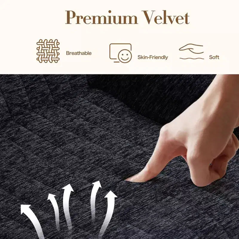 Pouf Géant pour Adultes avec Accoudoirs, Tissu Chenille