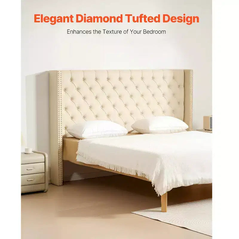 Tête de lit, Tête de lit King Size Capitonnée Confortable