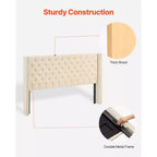 Tête de lit, Tête de lit King Size Capitonnée Confortable