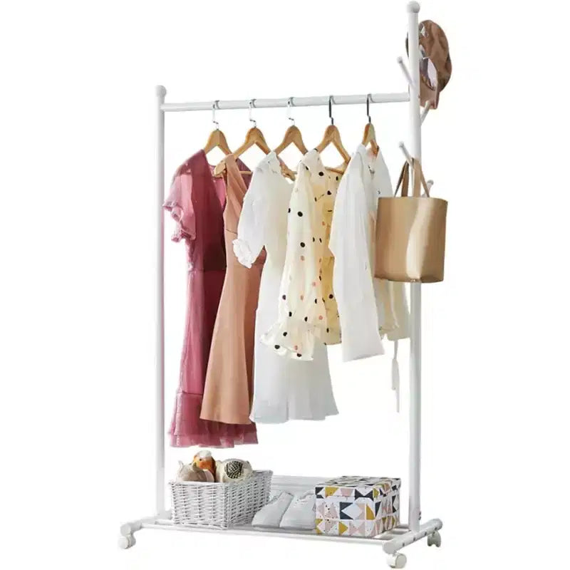 Portant à vêtements métallique à roulettes, Portants à vêtements roulants pour suspendre les vêtements