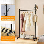 Portant à vêtements métallique à roulettes, Portants à vêtements roulants pour suspendre les vêtements