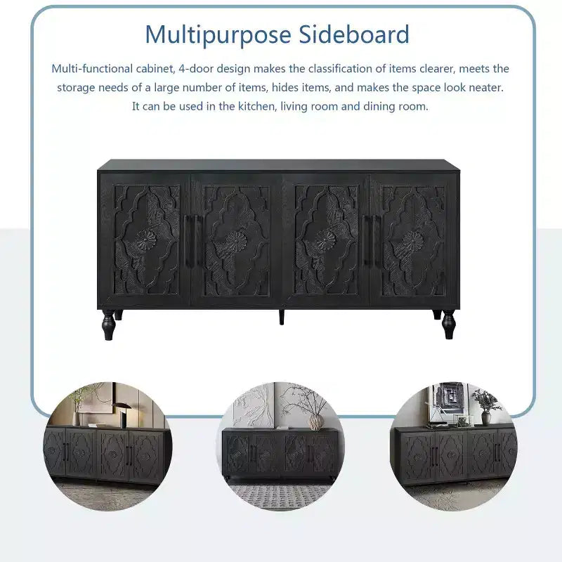 Meuble de Rangement de Buffet Décoratif pour Cuisine