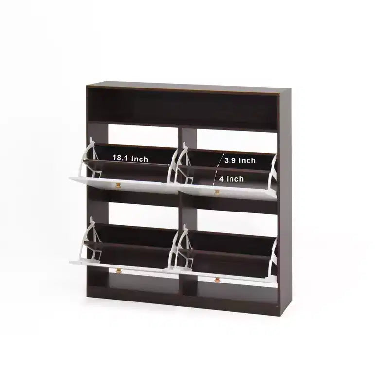 Armoire de rangement à chaussures autoportante Meuble de rangement pour chaussures