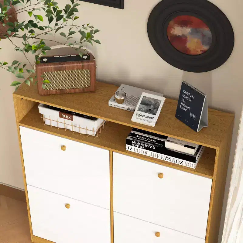 Armoire de rangement à chaussures autoportante Meuble de rangement pour chaussures