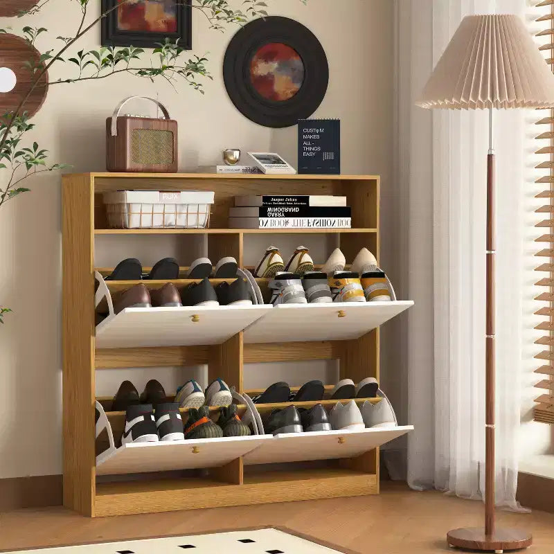 Armoire de rangement à chaussures autoportante Meuble de rangement pour chaussures