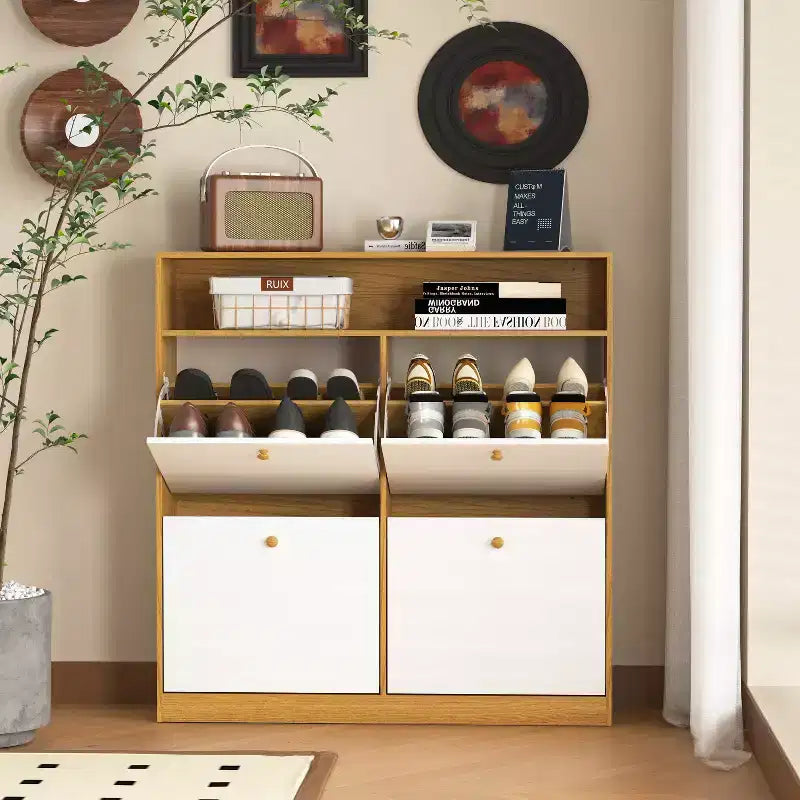 Armoire de rangement à chaussures autoportante Meuble de rangement pour chaussures