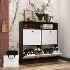 Armoire de rangement à chaussures autoportante Meuble de rangement pour chaussures