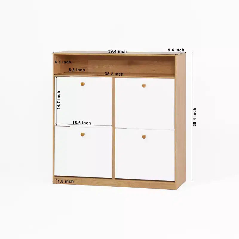 Armoire de rangement à chaussures autoportante Meuble de rangement pour chaussures