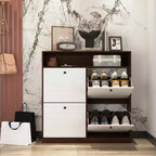 Armoire de rangement à chaussures autoportante Meuble de rangement pour chaussures