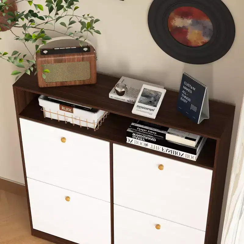 Armoire de rangement à chaussures autoportante Meuble de rangement pour chaussures