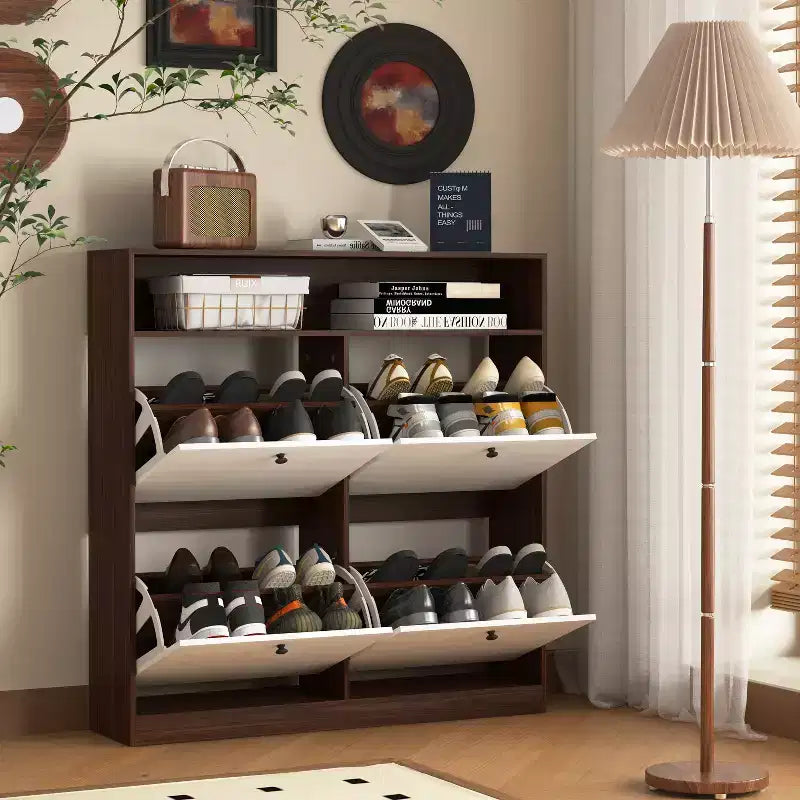 Armoire de rangement à chaussures autoportante Meuble de rangement pour chaussures