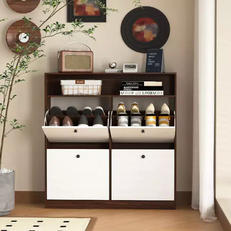 Armoire de rangement à chaussures autoportante Meuble de rangement pour chaussures
