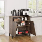 Buffet, Buffet moderne en bois, Armoire de rangement à portes inclinées