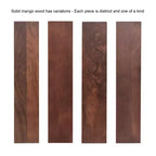Table basse Scallop Wood, brun noyer