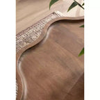 Table basse Scallop Wood, brun noyer