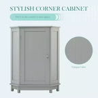 Meuble de rangement d'angle moderne pour salle de bain avec étagère réglable