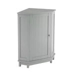 Meuble de rangement d'angle moderne pour salle de bain avec étagère réglable
