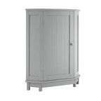 Meuble de rangement d'angle moderne pour salle de bain avec étagère réglable